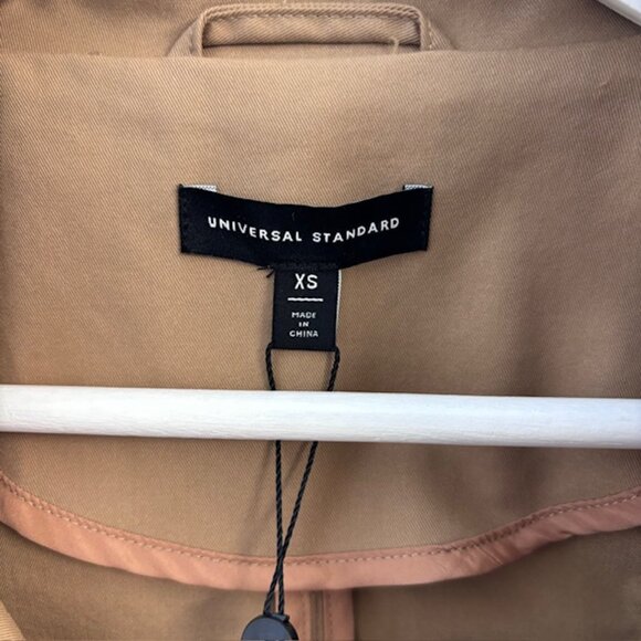 Universal Standard Leonard Cropped Trench Coat Size XS (10-12) - Picture 7 of 8